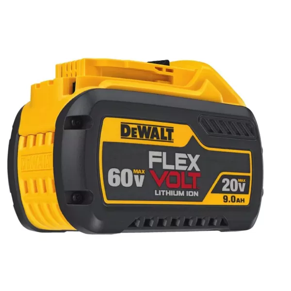 DEWALT FLEXVOLT 60-Volt MAX Cordless Brushless 7-1/4 in. Circular Saw with Brake, (2) FLEXVOLT 9.0Ah Batteries & Grinder