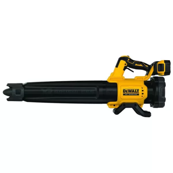 DEWALT 125 MPH 450 CFM 20V MAX Lithium-Ion Cordless Brushless Blower with (1) 5.0Ah Battery and Charger Included