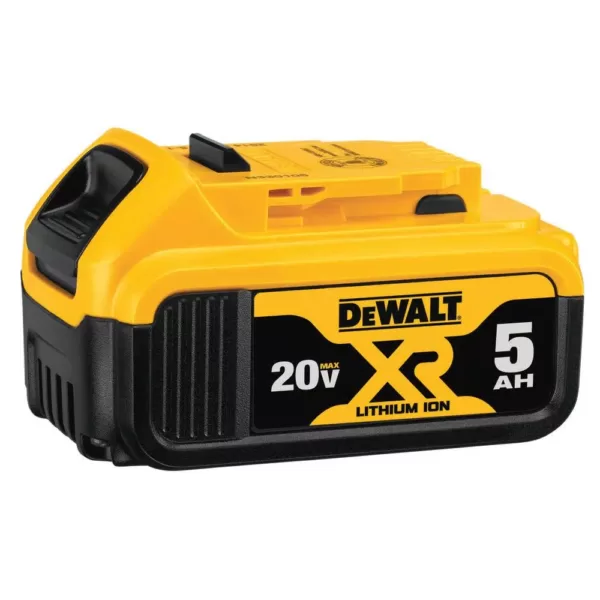 DEWALT 125 MPH 450 CFM 20V MAX Cordless Brushless Blower w/(1) 5.0Ah Battery & Charger w/ Bonus 22 in 20V Trimmer (Tool Only)