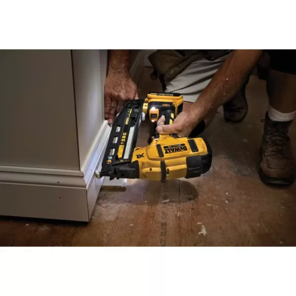 DEWALT 20-Volt MAX 16-Gauge Cordless Angled Nailer Kit with Bonus Bare 20-Volt MAX Cordless Compact Drill/Driver