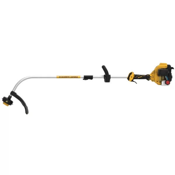 DEWALT 27 cc 2-Cycle Gas Curved Shaft String Trimmer with Attachment Capability