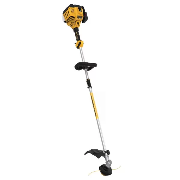 DEWALT 27cc 2-Cycle Gas Straight Shaft String Trimmer with Attachment Capability