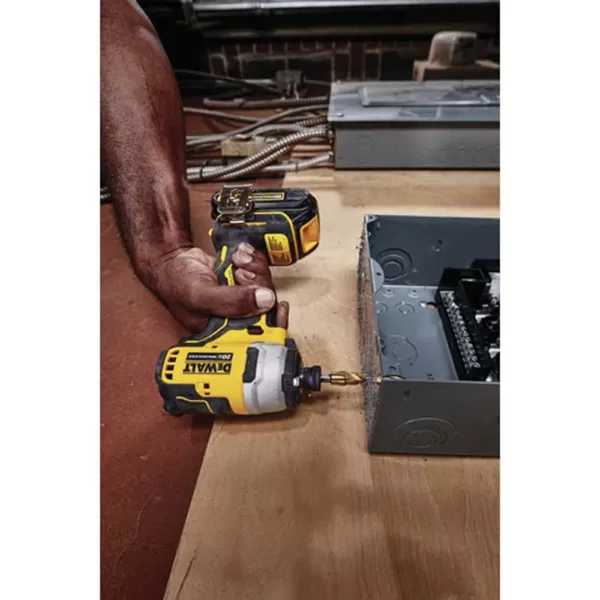 DEWALT ATOMIC 20-Volt MAX Cordless Brushless Compact 1/4 in. Impact Driver, (1) 20-Volt 1.3Ah Battery, Charger & Bag