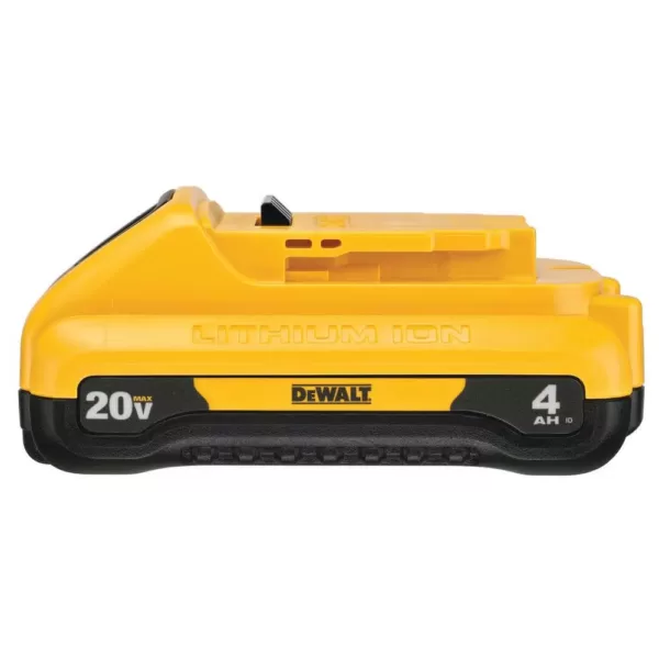 DEWALT ATOMIC 20-Volt MAX Cordless Brushless Compact 1/4 in. Impact Driver, (1) 20-Volt 1.3Ah & (1) 20-Volt 4.0Ah Batteries