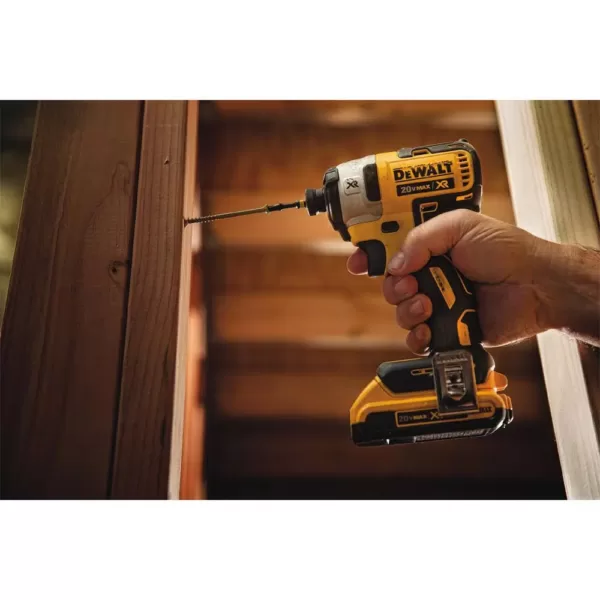 DEWALT 20-Volt MAX XR Cordless Brushless 3-Speed 1/4 in. Impact Driver with (2) 20-Volt 4.0Ah Batteries & Reciproacting Saw