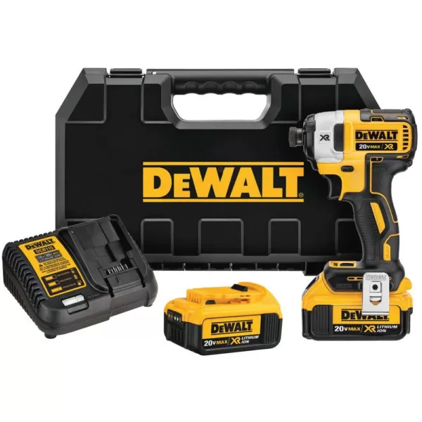 DEWALT 20-Volt MAX XR Cordless Brushless 1/4 in. Cordless Impact Driver w/ Bonus 20-Volt Reciprocating Saw (Tool-Only)