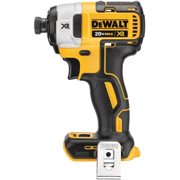 DEWALT 20-Volt MAX XR Lithium-Ion Cordless Brushless 1/4 in. Impact Driver, 2 Batteries 4 Ah, Charger, and Free Impact Driver