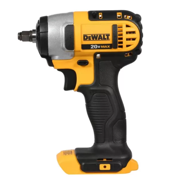 DEWALT 20-Volt MAX Cordless 3/8 in. Impact Wrench Kit with Hog Ring, (1) 20-Volt 5.0Ah Battery & Charger