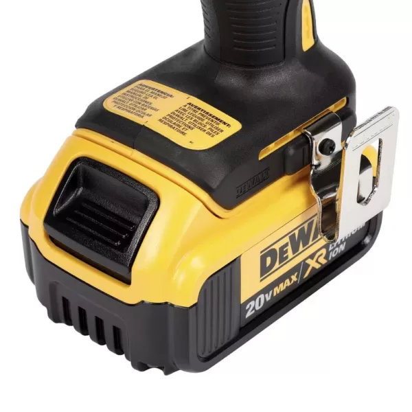 DEWALT 20-Volt MAX XR Cordless Brushless 3/8 in. Compact Impact Wrench, (2) 20-Volt 4.0Ah Batteries & Mech Tool Set (142-Piece)