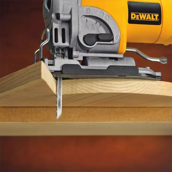 DEWALT 4 in. 6 TPI Fast Clean Wood Cutting Jig Saw Blade HCS T-Shank (5-Pack)