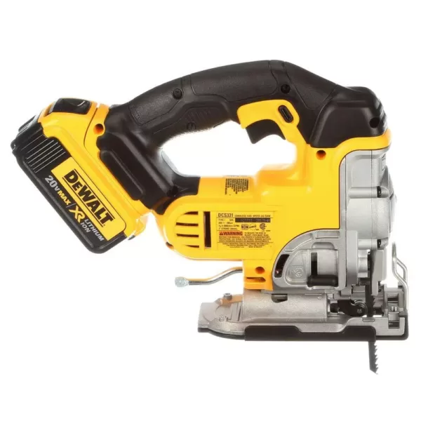 DEWALT 20-Volt MAX Cordless Jig Saw with (1) 20-Volt Battery 4.0Ah