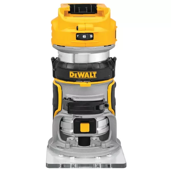 DEWALT 20-Volt MAX XR Cordless Brushless Jigsaw with Brushless Router & (1) 20-Volt 5.0Ah Battery