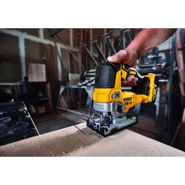 DEWALT 20-Volt MAX XR Cordless Brushless Jigsaw with 5 in. Random Orbital Sander