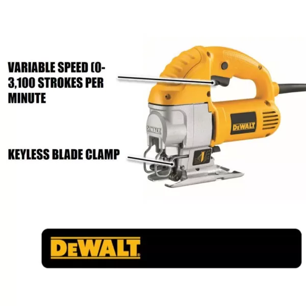 DEWALT 5.5 Amp Corded Jig Saw Kit