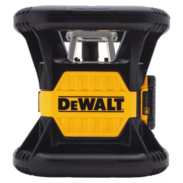 DEWALT 20-Volt MAX Lithium-Ion 250 ft. Green Self-Leveling Rotary Laser Level with (3) Batteries 2Ah, Charger, & TSTAK Case