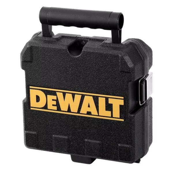 DEWALT 100 ft. Green Self-Leveling 3-Spot Laser Level with (2) AA Batteries & Case