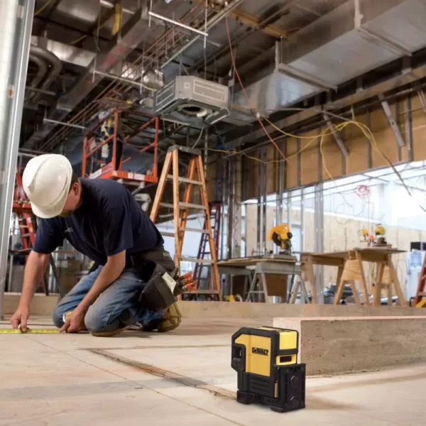 DEWALT Self-Leveling Red Line Laser Level with 100 ft. Laser Distance Measurer