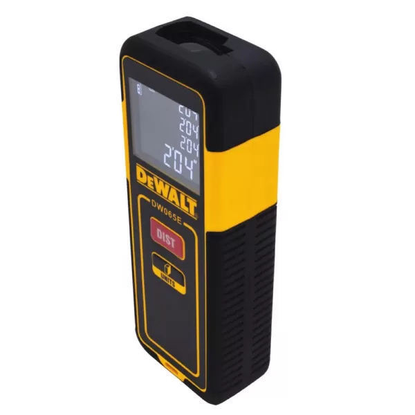 DEWALT Cross Line Laser Level with Bonus 65 ft. Laser Distance Measurer