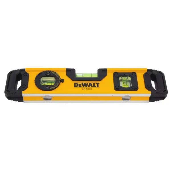 DEWALT 48 in. Non-Magnetic Box Beam Level with Bonus 9 in. Torpedo Level