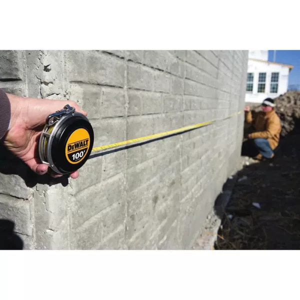 DEWALT 100 ft. Steel Auto-Rewind Long Tape