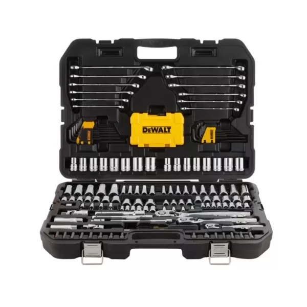 DEWALT 1/4 in., 3/8 in. and ½ in. Drive Polished Chrome Mechanics Tool Set (168-Piece)