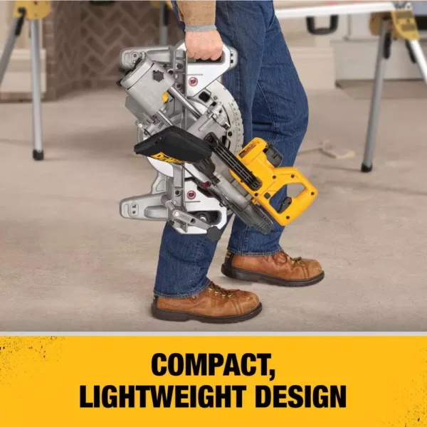 DEWALT 20-Volt MAX Cordless 7-1/4 in. Sliding Miter Saw with (1) 20-Volt Battery 4.0Ah