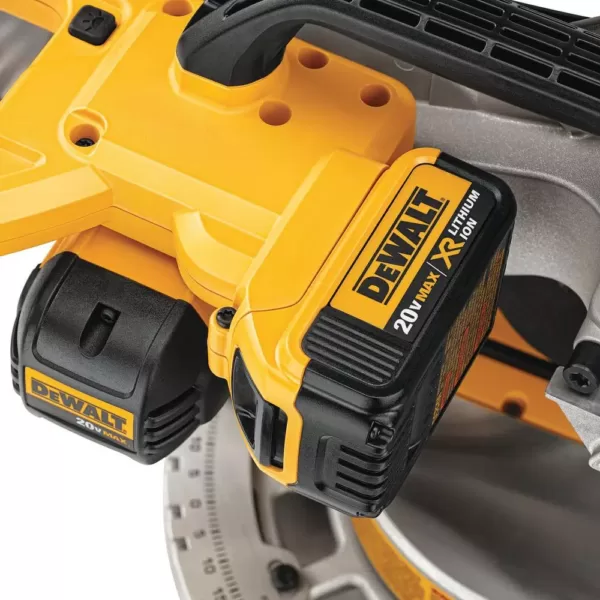 DEWALT 20-Volt MAX Cordless 7-1/4 in. Sliding Miter Saw with (1) 20-Volt Battery 4.0Ah & Cordless Jigsaw