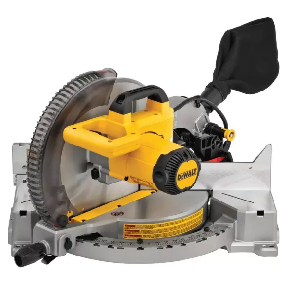 DEWALT 15 Amp Corded 12 in. Single Bevel Compound Miter Saw