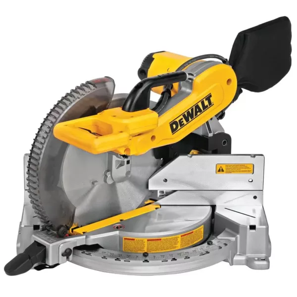 DEWALT 15 Amp Corded 12 in. Compound Double Bevel Miter Saw