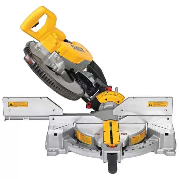 DEWALT 12 in. 15 Amp Compound Double Bevel Miter Saw with Heavy-Duty Miter Saw Stand