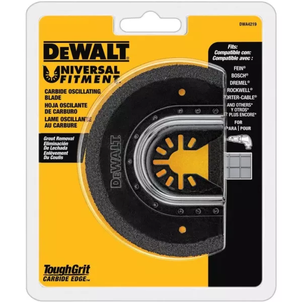 DEWALT Oscillating Carbide Grout Removal Blade