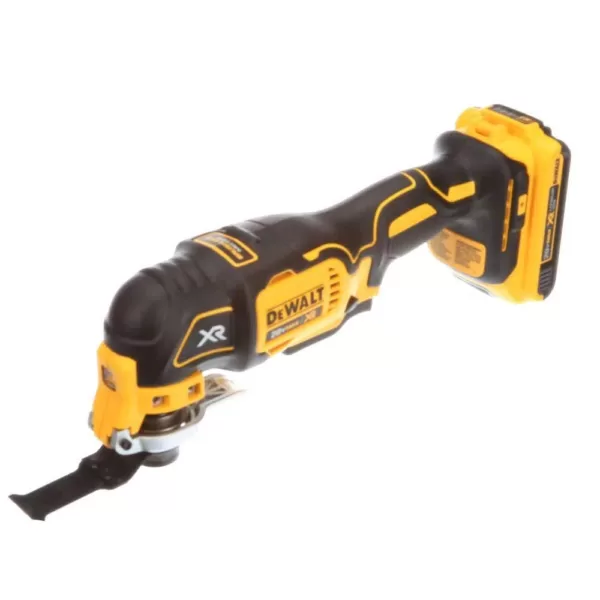 DEWALT 20-Volt MAX XR Cordless Brushless Oscillating Multi-Tool with (1) 20-Volt 2.0Ah Battery & Charger