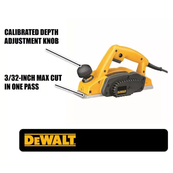 DEWALT 7 Amp Corded 3-1/4 in. Hand Planer Kit