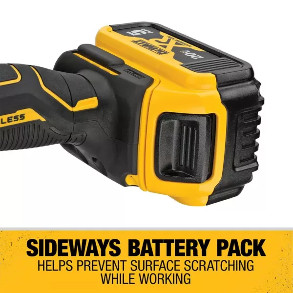 DEWALT 20-Volt MAX XR Cordless Brushless 5 in. Variable Speed Random Orbit Polisher with (2) 20-Volt 5.0Ah Batteries & Charger