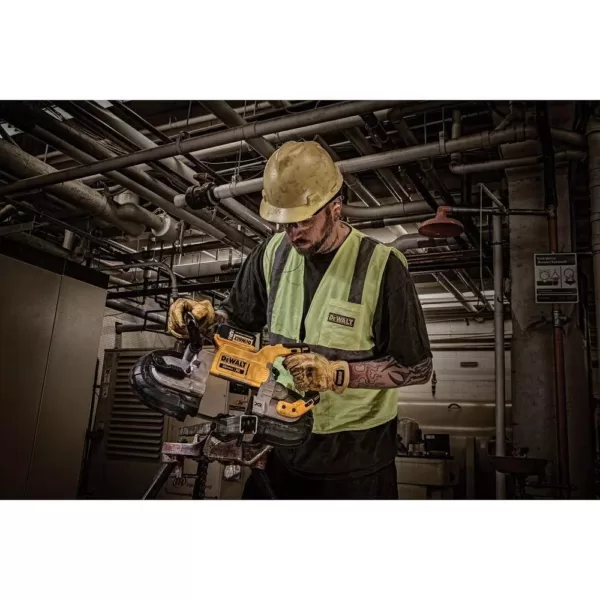 DEWALT 20-Volt MAX XR Cordless Brushless Deep Cut Band Saw with 4-1/2 in. Grinder & (1) 20-Volt Battery 5.0Ah & Charger