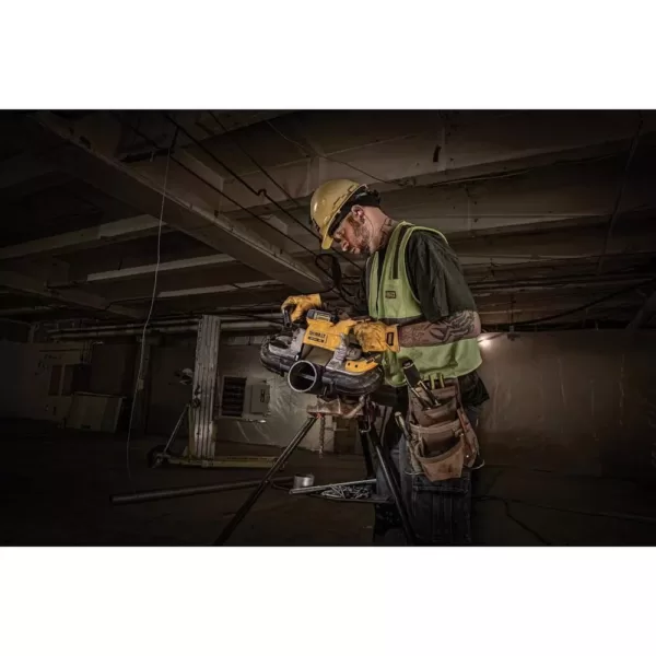 DEWALT 20-Volt MAX XR Cordless Brushless Deep Cut Band Saw with (3) 20-Volt Batteries 5.0Ah & Charger