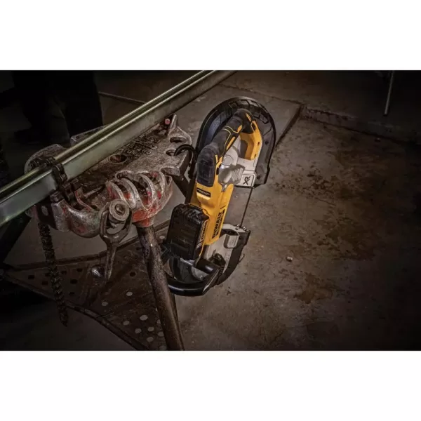 DEWALT 20-Volt MAX Cordless Brushless 5 in. Dual Switch Bandsaw with (2) 20-Volt Batteries 5.0Ah & Charger