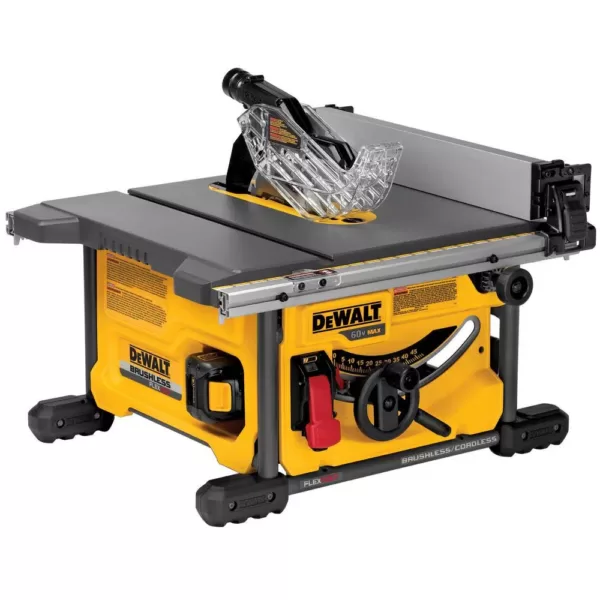 DEWALT FLEXVOLT 60-Volt MAX  Cordless Brushless 8-1/4 in. Table Saw Kit with (1) FLEXVOLT 6.0Ah Battery