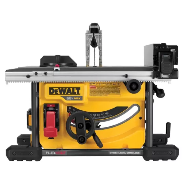 DEWALT FLEXVOLT 60-Volt MAX  Cordless Brushless 8-1/4 in. Table Saw Kit, (1) FLEXVOLT 6.0Ah & (1) FLEXVOLT 9.0Ah Battery