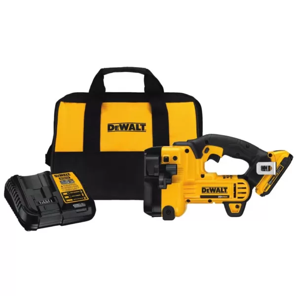 DEWALT 20-Volt MAX XR Cordless Barrel Grip Jigsaw with (1) 20-Volt 2.0Ah Battery & 3/8 in. Impact Wrench