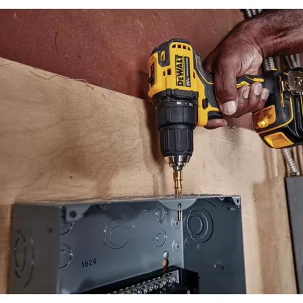 DEWALT ATOMIC 20-Volt MAX Cordless Brushless Compact 1/2 in. Drill/Driver with 20-Volt Lithium-Ion Compact (2) 2.0Ah Battery