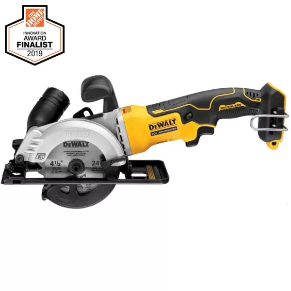 DEWALT ATOMIC 20-Volt MAX Cordless Brushless Compact 1/2 in. Drill/Driver, (2) 20-Volt 1.3Ah Batteries & 4-1/2 in. Circular Saw