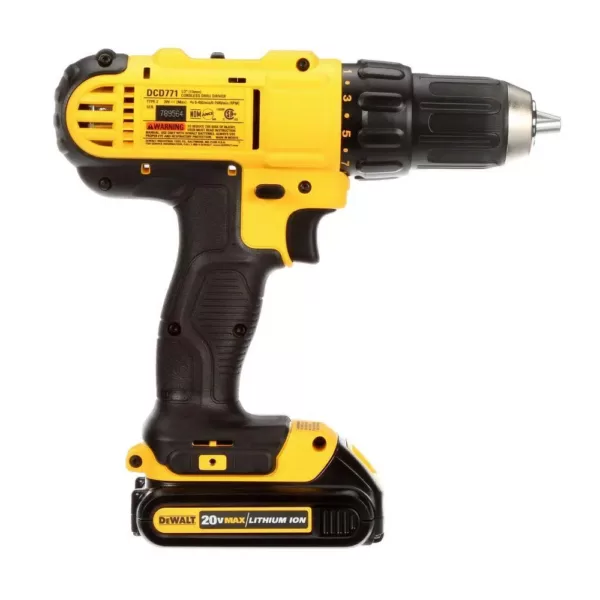 DEWALT 20-Volt MAX Cordless 1/2 in. Drill/Driver, (2) 20-Volt 1.3Ah Batteries, Charger & Reciprocating Saw