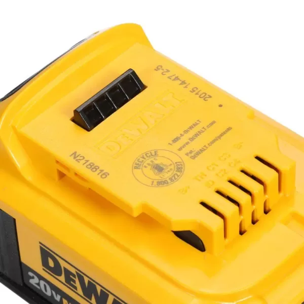 DEWALT 20-Volt MAX Compact Lithium-Ion 2.0Ah Battery Pack (2-Pack) and 4.0Ah Battery (2-Pack)