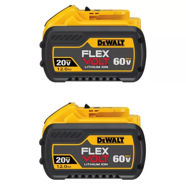 DEWALT FLEXVOLT 20-Volt/60-Volt MAX Lithium-Ion 12.0Ah Battery (2-Pack)