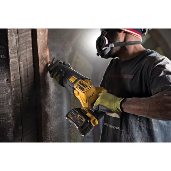 DEWALT FLEXVOLT 60-Volt MAX Cordless Brushless 4-1/2 in. Angle Grinder, (1) FLEXVOLT 6.0Ah Battery & 1/2 in. Impact Wrench