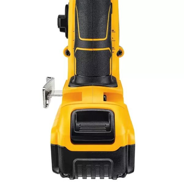 DEWALT 20-Volt MAX XR Brushless 1 in. SDS Plus L-Shape Rotary Hammer, (2) 20-Volt 5.0Ah Batteries & 1/2 in. Impact Wrench