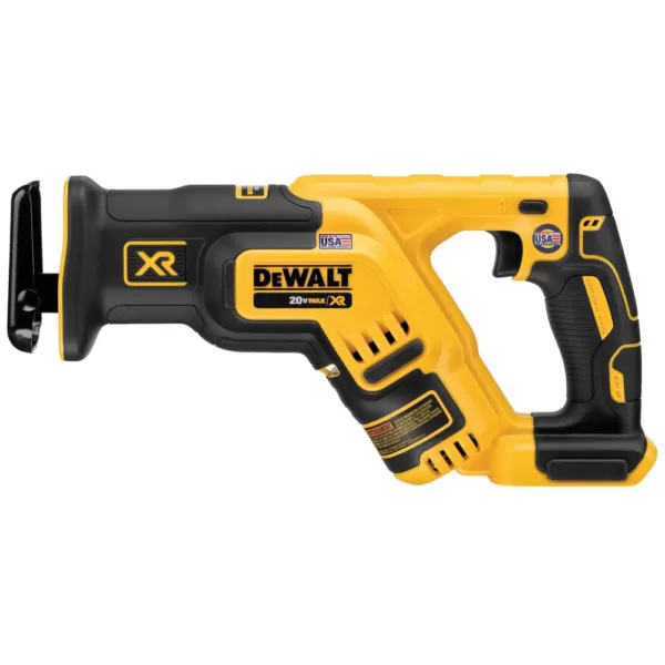 DEWALT 20-Volt MAX XR Cordless Brushless Drill/Reciprocating Saw Combo Kit (2-Tool) with (2) 20-Volt 5.0Ah Batteries & Charger