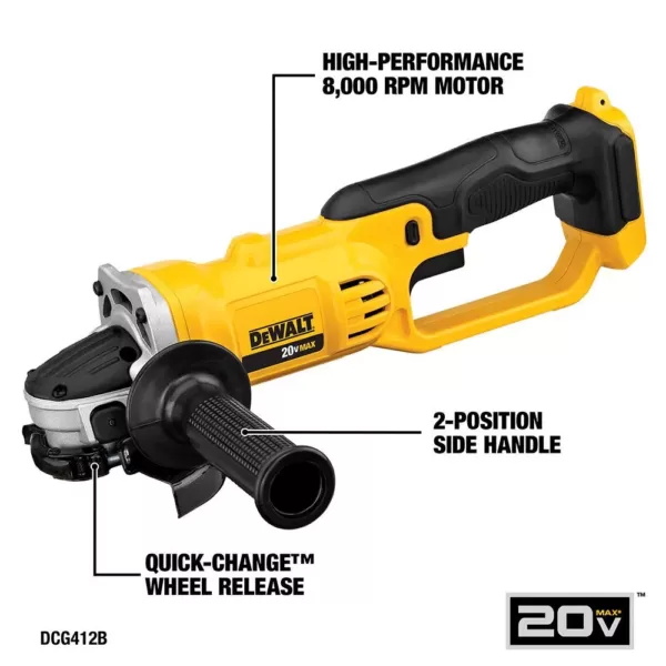 DEWALT 20-Volt MAX Cordless Combo Kit (6-Tool) with (1) 20-Volt 4.0Ah Battery, (1) 2.0Ah Battery & 3/8 in. Impact Wrench