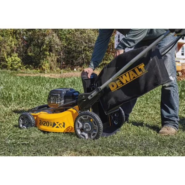 DEWALT 20 in. 20V MAX Lithium-Ion Cordless Walk Behind Push Lawn Mower with (2) 5.0Ah Batteries and Charger Included